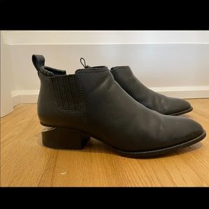 Alexander Wang Kori Booties in Black/Silver Size40